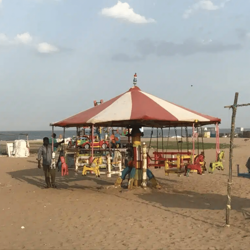 Besant Nagar Beach Chennai Karussel