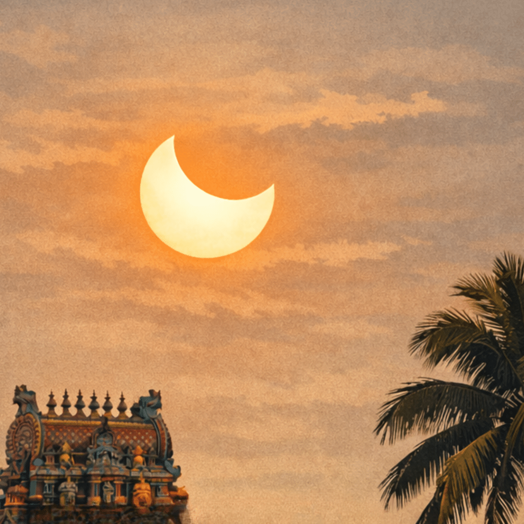 Sonnenfinsternis in Indien