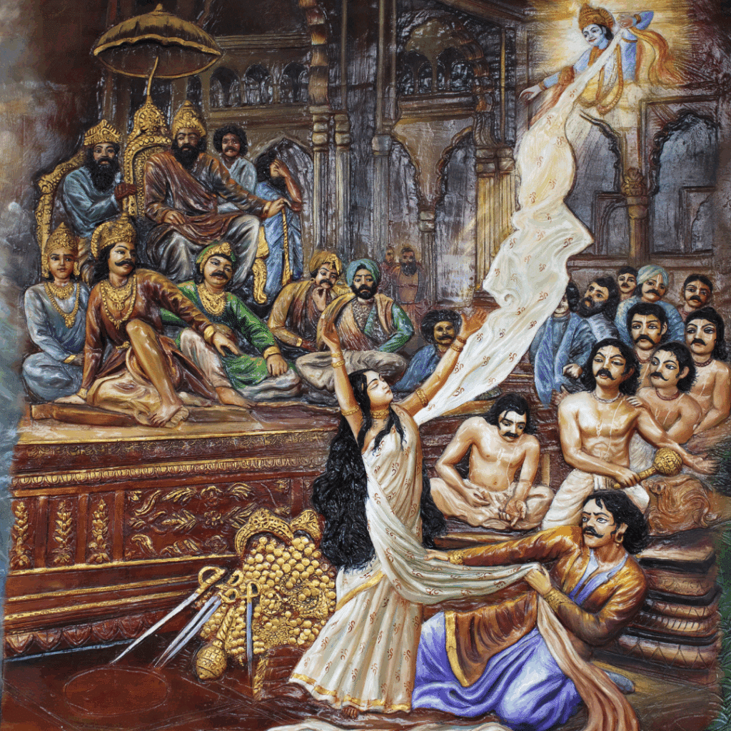 Krishna hilft Draupadi, Raksha Bandhan