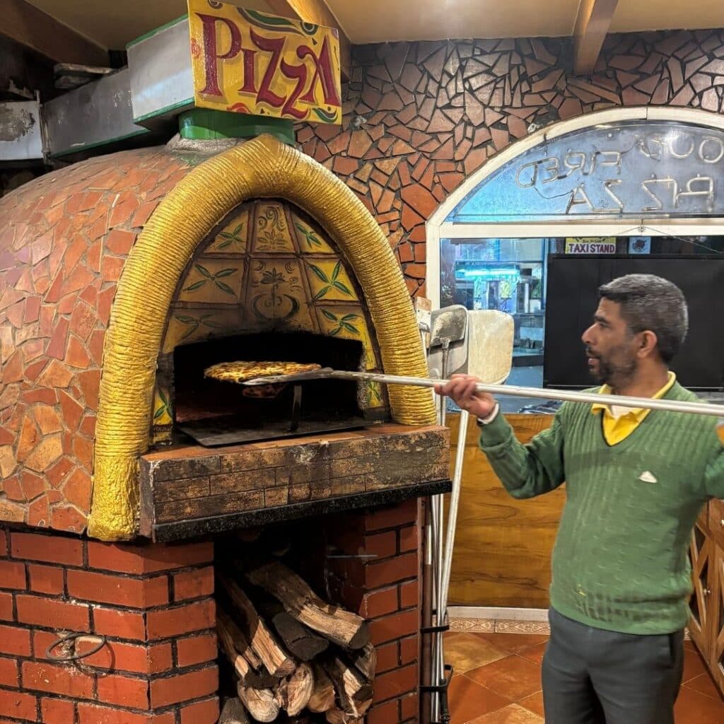 Holzofenpizza in Ooty