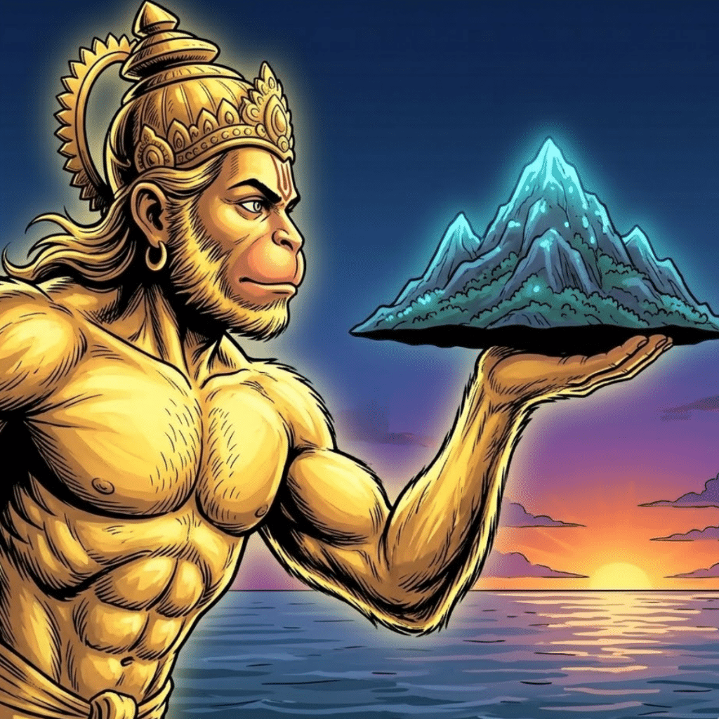 Ein Berg voller Hoffnung - wie Hanuman Lakshman rettete